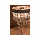 テーブルランプ 3灯 照明 置き型 卓上 LED おしゃれ レトロ アンティーク調 ゴージャス かわいい 上品 寝室 ベッドルーム フロアライト 【納期C】【akz-hilda-t1d】