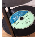 サイドテーブル 2段 レコード おしゃれ アメリカン 雑貨 インテリア リビング ローテーブル センターテーブル ガラス 天板 円形 丸型 【納期C】【akz-hmj2109】