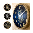 壁時計 壁掛け時計 静音 連続秒針 壁掛時計 ウォールクロック 円形 丸型 アナログ おしゃれ 北欧 ヨーロピアン ふくろう フクロウ 梟 インテリア レトロ 装飾 【納期C】【akz-hwc】