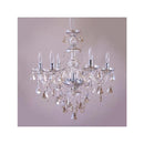 シャンデリア 6灯 アンティーク モダン おしゃれ ゴージャス 豪華 フェミニン 姫系 ペンダントランプ 天井照明 吊下げ ライト ガーリー 【納期C】【akz-lacia-p6d-am】