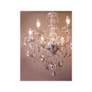 シャンデリア 6灯 アンティーク モダン おしゃれ ゴージャス 豪華 フェミニン 姫系 ペンダントランプ 天井照明 吊下げ ライト ガーリー 【納期C】【akz-lacia-p6d-am】