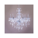 シャンデリア 6灯 シーリング ライト 照明 アンティーク モダン おしゃれ フェミニン 姫系 ペンダントランプ 天井照明 吊り下げ 吊下げ 【納期C】【akz-lacia-p6d-cl】