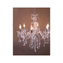 シャンデリア 6灯 シーリング ライト 照明 アンティーク モダン おしゃれ フェミニン 姫系 ペンダントランプ 天井照明 吊り下げ 吊下げ 【納期C】【akz-lacia-p6d-cl】