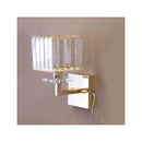 ウォールライト ランプ 1灯 壁面 壁 おしゃれ ゴージャス 上向き 下向き レトロ アンティーク調 上品 シンプル 姫系 ガーリー クリスタル 【納期C】【akz-lary-w1d】