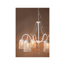 シャンデリア 白 ホワイト 照明 LED電球対応 6灯 おしゃれ シーリング ライト 天井 ゴージャス 豪華 上品 重厚感 アンティーク レトロ 【納期C】【akz-linda-p6d-white】