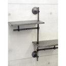 ウォールシェルフ おしゃれ インダストリアル アメリカン 西海岸 ブルックリン 壁面 棚 飾り ウオールシェルフ 取り付け 水道管 モチーフ 【納期C】【akz-lja160121】