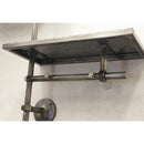 ウォールシェルフ おしゃれ インダストリアル アメリカン 西海岸 ブルックリン 壁面 棚 飾り ウオールシェルフ 取り付け 水道管 モチーフ 【納期C】【akz-lja160121】