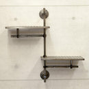 ウォールシェルフ おしゃれ インダストリアル アメリカン 西海岸 ブルックリン 壁面 棚 飾り ウオールシェルフ 取り付け 水道管 モチーフ 【納期C】【akz-lja160121】