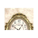 ウォールクロック おしゃれ アンティーク調 北欧 ゴージャス ヨーロピアン デザイン モダン 掛け時計 壁掛け アナログ 無音 静か 連続秒針 【納期C】【akz-ls-8209l-dgold】