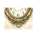 ウォールクロック おしゃれ アンティーク調 北欧 ゴージャス ヨーロピアン デザイン モダン 掛け時計 壁掛け アナログ 無音 静か 連続秒針 【納期C】【akz-ls-8209l-dgold】