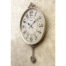 掛け時計 振り子 ビクトリアン調 壁掛時計 ウォールクロック ヨーロピアン アンティーク おしゃれ 無音 連続秒針 イタリア フィレンツェ風 【納期C】【akz-ls-bd8289ny-gd】