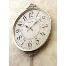 掛け時計 振り子 ビクトリアン調 壁掛時計 ウォールクロック ヨーロピアン アンティーク おしゃれ 無音 連続秒針 イタリア フィレンツェ風 【納期C】【akz-ls-bd8289ny-gd】