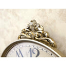 掛け時計 振り子 ビクトリアン調 壁掛時計 ウォールクロック ヨーロピアン アンティーク おしゃれ 無音 連続秒針 イタリア フィレンツェ風 【納期C】【akz-ls-bd8289ny-gd】