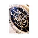 掛け時計 ビクトリアン調 壁掛け ウォールクロック ヨーロピアン アンティーク おしゃれ ゴージャス 高級感 無音 連続秒針 盤面 ゴールド 【納期C】【akz-ls-bq8110ny】