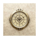 掛け時計 ビクトリアン調 壁掛時計 インパクト アクセント インテリア 円形 丸型 おしゃれ 高級感 無音 連続秒針 イタリア フィレンツェ風 【納期C】【akz-ls-fb8199by-gd】