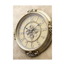 掛け時計 ビクトリアン調 壁掛時計 インパクト アクセント インテリア 円形 丸型 おしゃれ 高級感 無音 連続秒針 イタリア フィレンツェ風 【納期C】【akz-ls-fb8199by-gd】