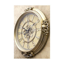 掛け時計 ビクトリアン調 壁掛時計 インパクト アクセント インテリア 円形 丸型 おしゃれ 高級感 無音 連続秒針 イタリア フィレンツェ風 【納期C】【akz-ls-fb8199by-gd】