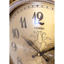 掛け時計 振り子 ビクトリアン調 壁掛時計 ウォールクロック ヨーロピアン レトロ ゴージャス 高級感 無音 連続秒針 イタリアン 円 丸 【納期C】【akz-ls-h500gny】