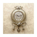 掛け時計 おしゃれ 壁掛け時計 モダン ウォールクロック 北欧 ゴージャス 高級感 レトロ ヨーロピアン ビクトリアン調 バラ 薔薇 リボン 【納期C】【akz-ls-wb8189ky-gd】