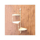 ウォールシェルフ 3段 オープンラック 壁掛け 壁面 取り付け おしゃれ ヨーロピアン 北欧 シンプル クラシック レトロ モダン モチーフ 白 ホワイト グレー 【納期C】【akz-nbc002】