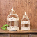 鳥かご 鳥カゴ バードケージ 鳥 おしゃれ アンティーク調 フレンチ ヨーロピアン 大 小 飼育 かご 姫系 ガーリー ロマンチック フェミニン 【納期C】【akz-nbc903hx-w】
