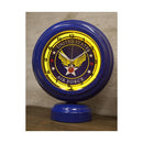 置き時計 おしゃれ インテリア アメリカン アメカジ 雑貨 小物 ネオンサイン風 玄関 寝室 ガレージ エントランス 青 ブルー 黄色 イエロー 【納期C】【akz-nc14at03】