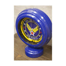 置き時計 おしゃれ インテリア アメリカン アメカジ 雑貨 小物 ネオンサイン風 玄関 寝室 ガレージ エントランス 青 ブルー 黄色 イエロー 【納期C】【akz-nc14at03】