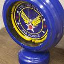 置き時計 おしゃれ インテリア アメリカン アメカジ 雑貨 小物 ネオンサイン風 玄関 寝室 ガレージ エントランス 青 ブルー 黄色 イエロー 【納期C】【akz-nc14at03】