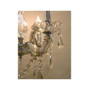 シャンデリア led おしゃれ モダン 3灯 クリスタル ガラス 照明 電気 電球 天井 吊下げ ゴージャス 高級感 アンティーク調 姫系 軽量 軽い 【納期C】【akz-p-7356-3cg】