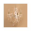 シャンデリア led おしゃれ モダン 3灯 豪華 照明 電球 天井 吊下げ ゴージャス 高級感 アンティーク調 姫系 軽量 軽い クリスタル ガラス 【納期C】【akz-p-7356-3cl】