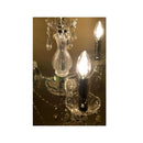 シャンデリア led おしゃれ モダン 3灯 豪華 照明 電球 天井 吊下げ ゴージャス 高級感 アンティーク調 姫系 軽量 軽い クリスタル ガラス 【納期C】【akz-p-7356-3cl】