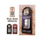 鏡 壁掛け ウォールミラー おしゃれ アメカジ アメリカン カジュアル インテリア 遊び心 カフェ風 バー パブ風 雰囲気 おもしろ デザイン お店 店舗 玄関 【納期C】【akz-pubmirror】