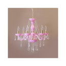 シャンデリア ピンク 姫系 ガーリー フェミニン 女の子 led対応 照明 おしゃれ ヨーロピアン 北欧 クラシック 上品 高級感 豪華 電気 【納期C】【akz-rosa-p6d-pink】