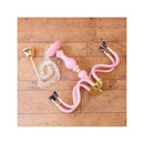 シャンデリア ピンク 姫系 ガーリー フェミニン 女の子 led対応 照明 おしゃれ ヨーロピアン 北欧 クラシック 上品 高級感 豪華 電気 【納期C】【akz-rosa-p6d-pink】