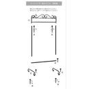 ハンガーラック アンティーク調 レトロ 雰囲気 おしゃれ ヨーロピアン 北欧 ガーリー 姫系 ロマンチック フェミニン かわいい コート スカート ハンガー 置き型 【納期C】【akz-sa885380】