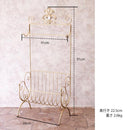 ハンガーラック アンティーク調 レトロ 雰囲気 おしゃれ ヨーロピアン 北欧 ガーリー 姫系 ロマンチック フェミニン かわいい 収納スペース 【納期C】【akz-sa885486】