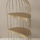 ディスプレイラック コレクショントレー ラック トレイ 収納 棚 3段 アンティーク調 バードケージ風 鳥カゴ風 鳥籠デザイン 鳥かごみたいな 鳥篭調 ヨーロピアン 【納期C】【akz-sa993224-3】