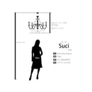 シャンデリア 6灯 led 電球対応 照明 天井 ホワイト クリア クリスタル ガラス おしゃれ 北欧 ガーリー ヨーロピアン 姫系 ロマンチック 【納期C】【akz-suci-p6d】