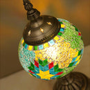 テーブルランプ 卓上 照明 アンティーク調 レトロ ビンテージ風 モザイクタイル ステンドグラス ガラス デザイン 北欧 ヨーロピアン エキゾチック おしゃれ 【納期C】【akz-t003】