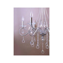 シャンデリア 6灯 led 照明 天井 吊下げ シルバー クリスタル ガラス おしゃれ 北欧 ガーリー ヨーロピアン 高級感 姫系 スタイリッシュ 【納期C】【akz-tessi-p6d】