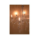 シャンデリア 6灯 led 照明 天井 吊下げ シルバー クリスタル ガラス おしゃれ 北欧 ガーリー ヨーロピアン 高級感 姫系 スタイリッシュ 【納期C】【akz-tessi-p6d】