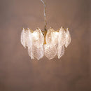 シャンデリア おしゃれ モダン 葉っぱ リーフ デザイン かわいい 珍しい 変わった形 スタイリッシュ 吊り下げ 照明 ペンダントライト 【納期C】【akz-tp08820-5hb】