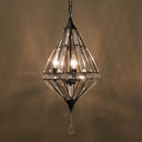 シャンデリア おしゃれ クリスタル デザイン かっこいい 珍しい 変わった 形 北欧 モダン 天井 吊り下げ 照明 ペンダントライト ブラック 【納期C】【akz-tp08895-3-hb】