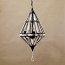 シャンデリア おしゃれ クリスタル デザイン かっこいい 珍しい 変わった 形 北欧 モダン 天井 吊り下げ 照明 ペンダントライト ブラック 【納期C】【akz-tp08895-3-hb】