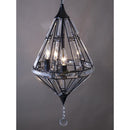 シャンデリア おしゃれ クリスタル デザイン かっこいい 珍しい 変わった 形 北欧 モダン 天井 吊り下げ 照明 ペンダントライト ブラック 【納期C】【akz-tp08895-3-hb】