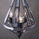 シャンデリア おしゃれ クリスタル デザイン かっこいい 珍しい 変わった 形 北欧 モダン 天井 吊り下げ 照明 ペンダントライト ブラック 【納期C】【akz-tp08895-3-hb】