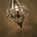 シャンデリア おしゃれ クリスタル デザイン かっこいい 珍しい 変わった 形 北欧 モダン 天井 吊り下げ 照明 ペンダントライト ブラック 【納期C】【akz-tp08895-3-hb】