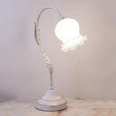 テーブルランプ クラシカル 北欧 ヨーロピアン おしゃれ レトロ アンティーク調 テーブルライト 照明 花型 デザイン アイアン シェード 卓上 デスクライト 【納期C】【akz-yg18207-1t】