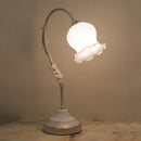 テーブルランプ クラシカル 北欧 ヨーロピアン おしゃれ レトロ アンティーク調 テーブルライト 照明 花型 デザイン アイアン シェード 卓上 デスクライト 【納期C】【akz-yg18207-1t】