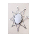 鏡 壁掛け ミラー 壁面 ウォールミラー おしゃれ 星型 ガーリー 姫系 インテリア ロマンチック かわいい スタイリッシュ きらきら ビーズ 【納期C】【akz-ygz19-0466】